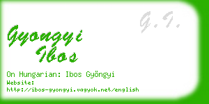 gyongyi ibos business card